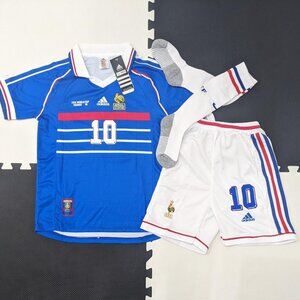 1998 Zidane #10 France World Cup Youth Kit